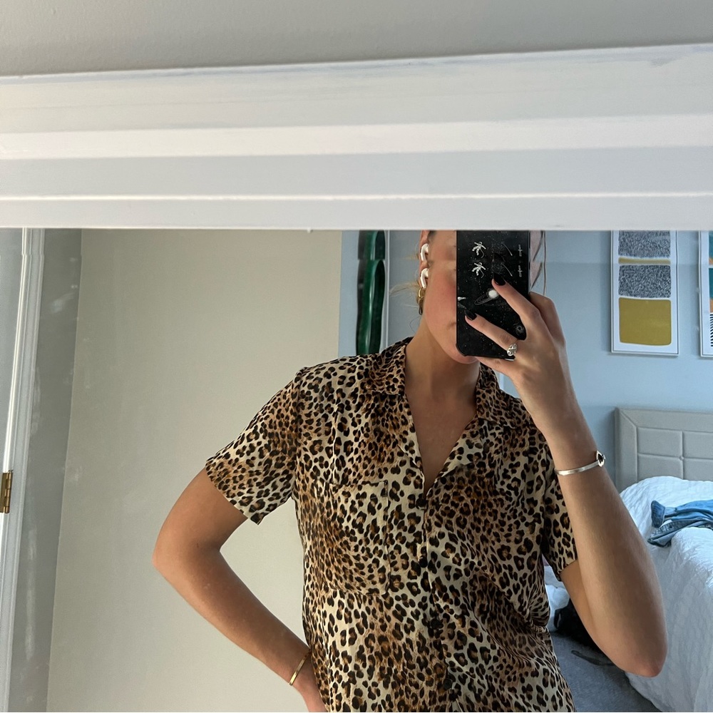 lulu’s leopard print blouse